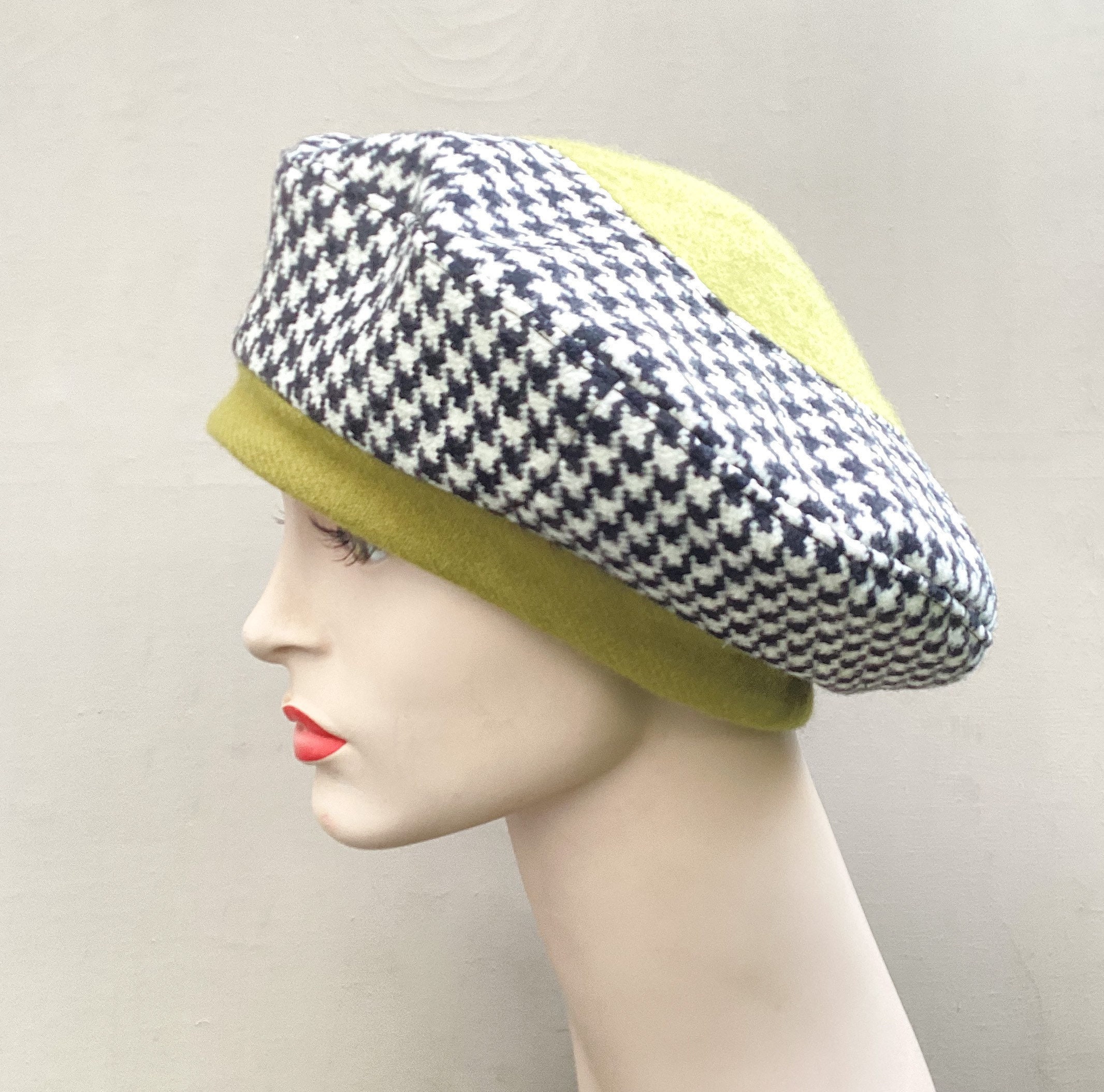 OVT-U☆Ribbon Wool Beret Ribbon Knit Beret (3color) - OVT-U | 60% - Asian Fashion