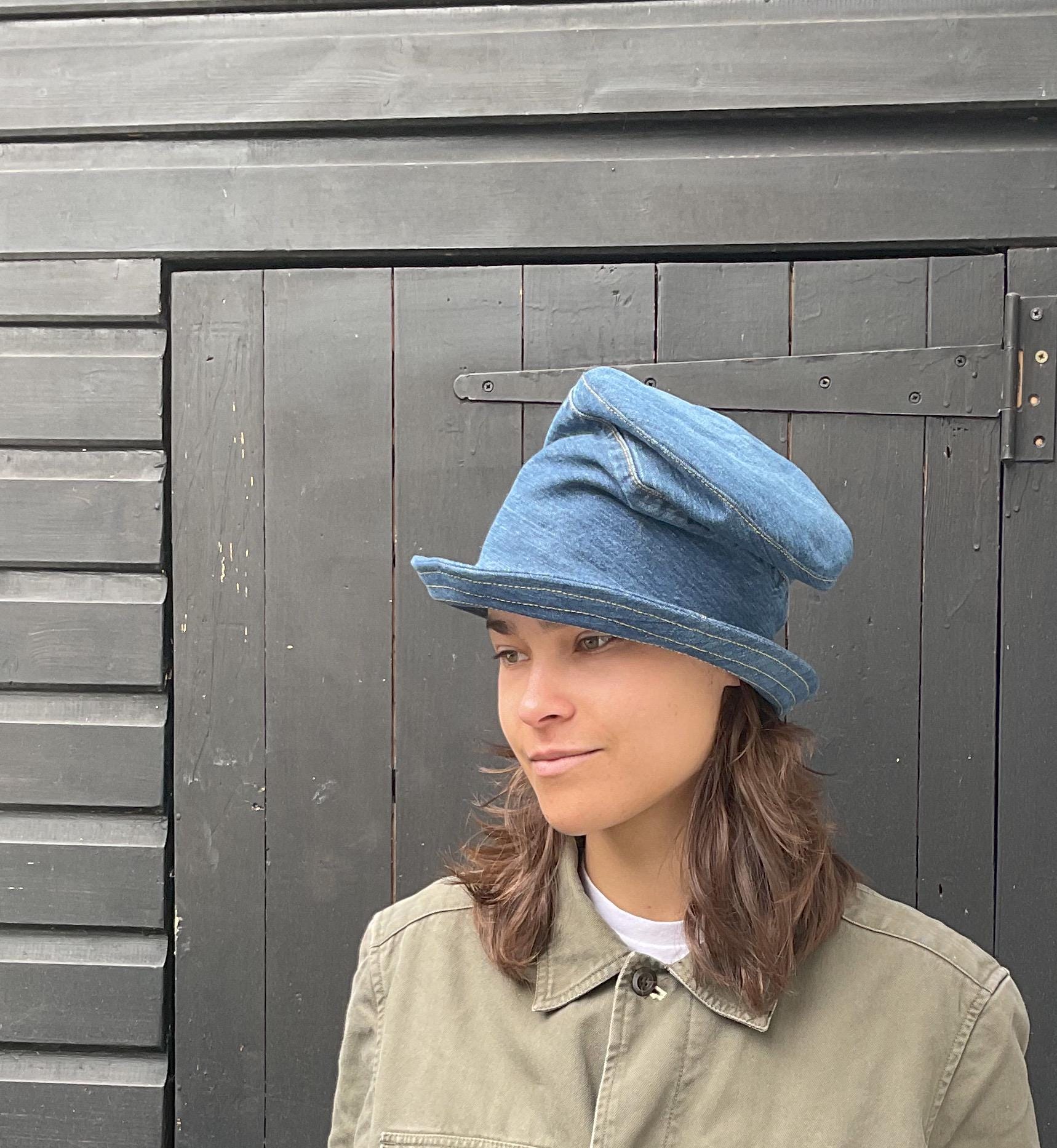 Denim sloppy hat ,handmade Made a hat out of an old jeans :) My first hat ever, with my  main image 4