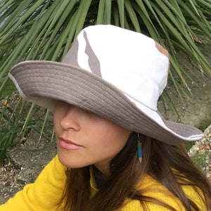 Wide brim cotton sun hat, ladies sun hat, sun hat,oversized sun hat