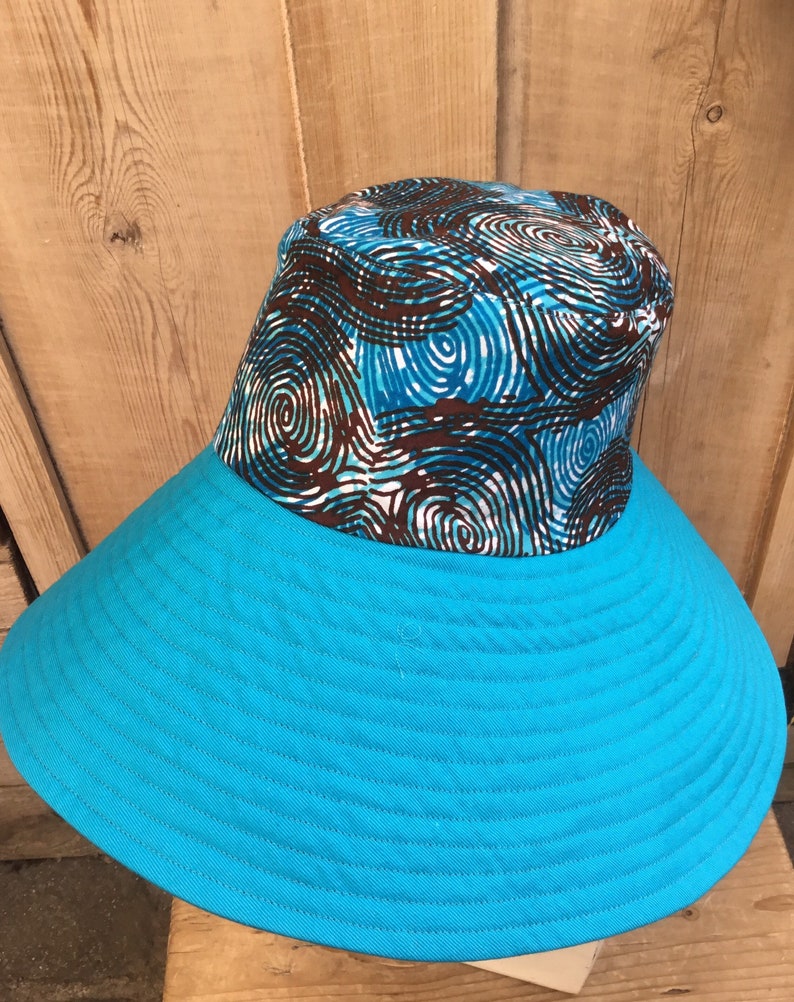 brimmed hat for women,large brim hat big brim sun hat foldable hat reversible sun hat travel hat Bright blue hat