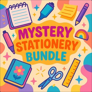 25 Item Mystery Stationery Bundle