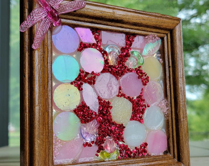 Glass Mosaic Art - Fun with Pink