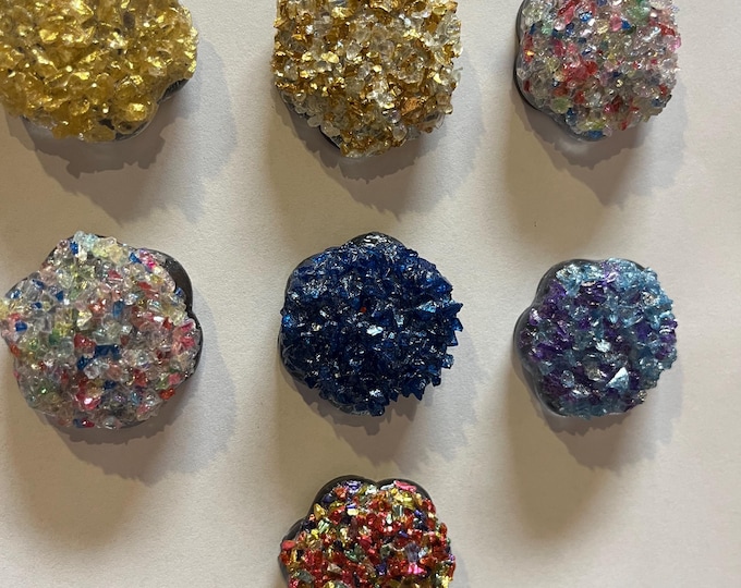 Magnet, glass glitter