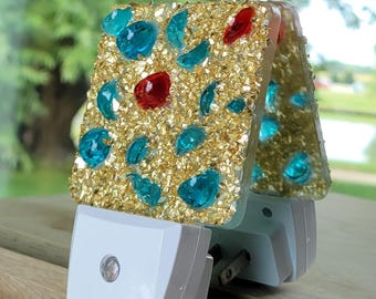 Glass Glitter Sensor Night Light