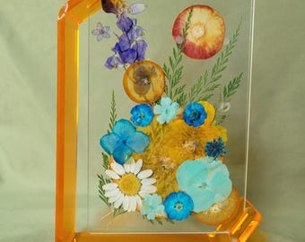 Orange Dried Flower/Fruit Display