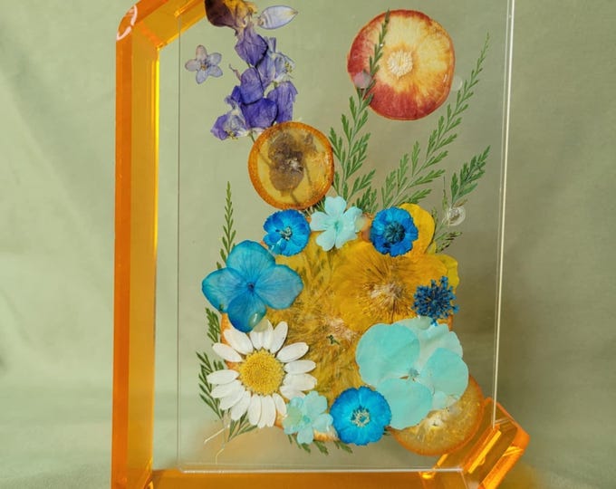 Orange Dried Flower/Fruit Display
