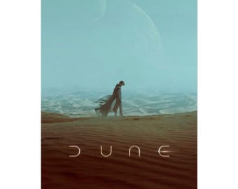 DUNE Movie Rolled Poster, Vintage Art Print, Home Decor, Gift for Film Lovers, Sci-Fi Wall Art, Room Aesthetic, Movie Poster, Wall Art Idea