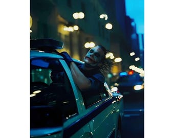 Dark Knight Joker Rolled Poster, Movie Wall Art, Comic Book Decor, Gift for Movie Lovers, Unique Home Decor, Movie Poster, DC Poster