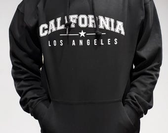 California Los Angeles Hoodie • Unisex Bear Mountain Print