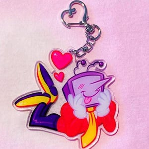 Mr. Tenna Sparkly Acrylic Keychain