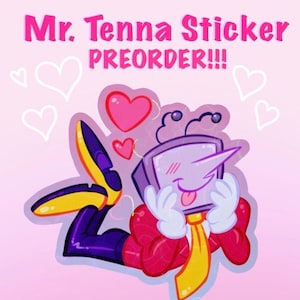 Mr. Tenna Heart Holographic Sticker! | PREORDER!!!