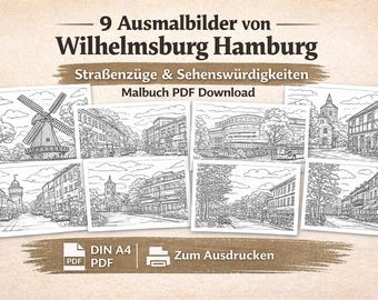 Mappa stradale di Amburgo Wilhelmsburg