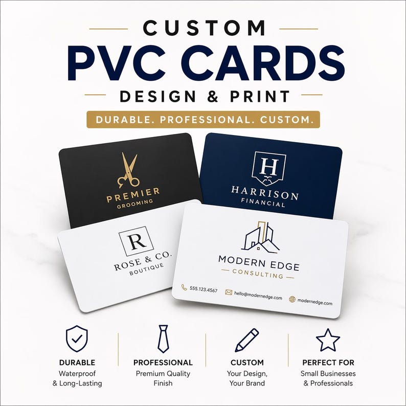 Pvc Card Designs Custom PVC Business Cards – Plastic Business Card Printing – Design ...