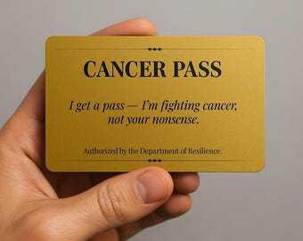 Funny Cancer Card | Chemo Care Package | Movember Gift | Chemo & Recovery Gift | Encouraging Humor Gift for Cancer Patients