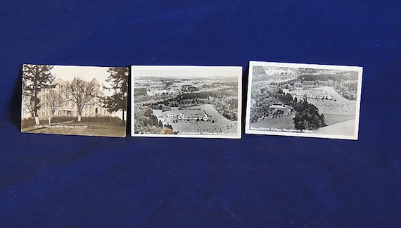 3 RPPC Real Photo Postcards Oregon Training School For Boys & Marylhurst College