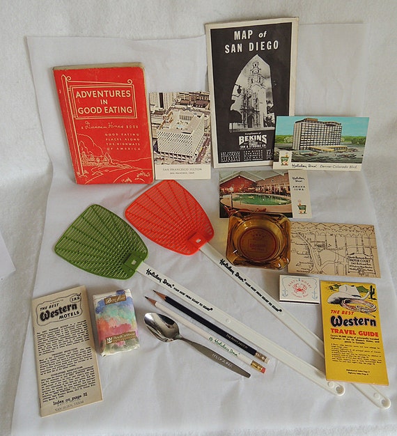 Vintage Advertising Mixed Lot 1940's-80's.. Travel Hotel.. Motel.. 16 Items