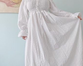 Renaissance Baumwolle Chemise Dress Set | Milchmädchen Kostüm schulterfrei