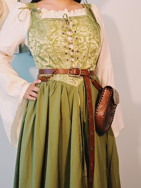 Renaissance Costume Waist Belt Set Faux Leather Purse Cosplay Medieval Accessori Amazon.com: Renaissance Costume Accessories Belt Pouch  main image 3