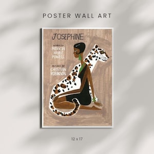 Josephine Poster – Illustrated Art Print of Josephine Baker – 12x17 Vintage-Inspired Wall Art