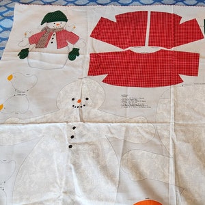 Whimsical Country Snowman Panel for Winter Decor