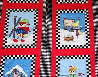 Cozy Christmas Vibes: Flannel Blanket, Throw, or Wall Hanging