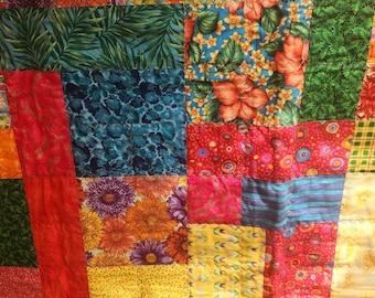 Quilted baby blanket, crib blanket