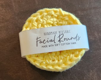 Eco-friendly Crocheted Face Scrubbies - Set of 3