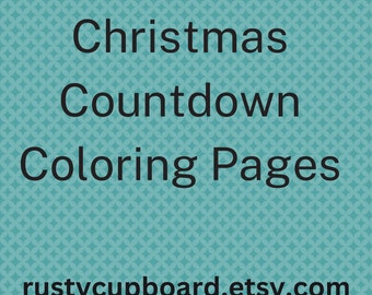 Printable 12 Days of Christmas Coloring Pages, This is a DIGITAL DOWNLOAD.