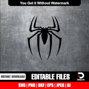 Spiderman Logo SVG Cut File: Cricut, Silhouette, Vinyl Decal