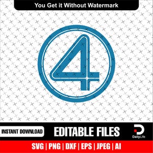 Fantastic Four: First Steps Logo/Decal/Stickers File (svg, png, ai, pdf)