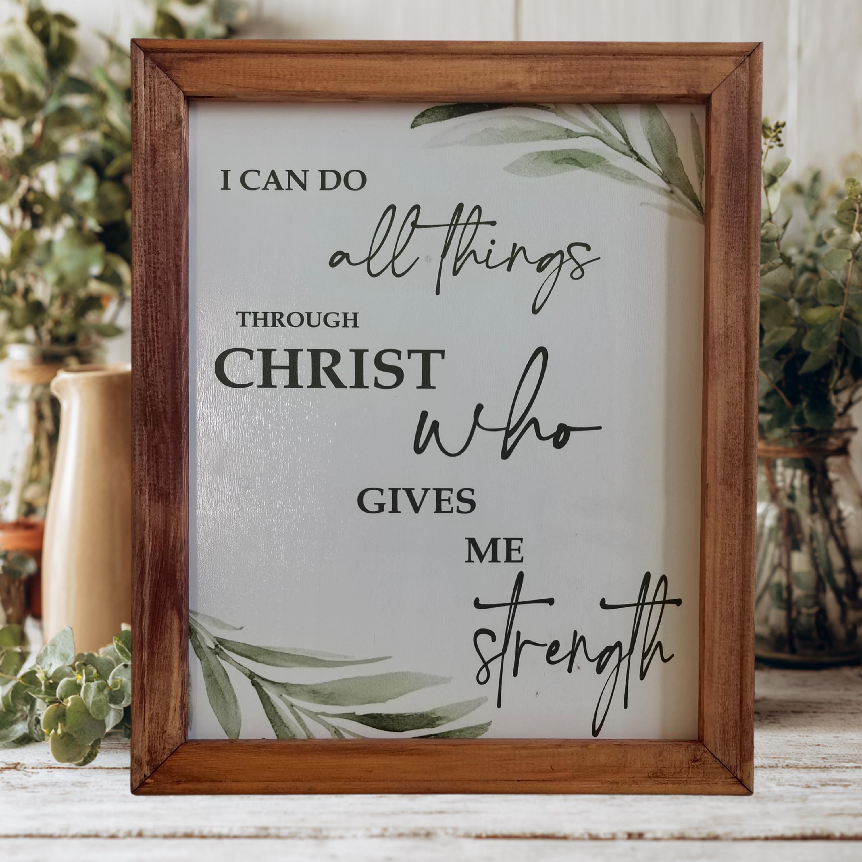 Targa In Metallo Vintage 20x30 Cm – I Can Do All Things Through Christ Who Strengthens Me, Con Tema Baseball, Decorazione Da Parete Per Camera Ragazzi