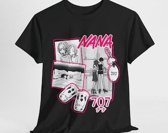 NANA 707 Graphic Tee - Retro Unisex Cotton T-shirt | Nana & Hachi