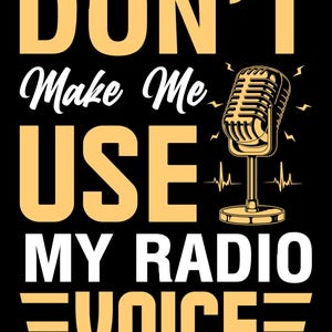 Funny Radio Voice disant diffuseur png Podcast Lover Téléchargement numérique