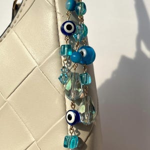 Handmade beaded keychain