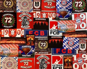 32 pegatinas Bayern Ultra - excepcionalmente raras - liquidación de colección