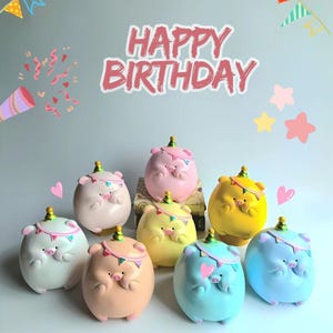 Personalized Birthday Piggy Bank, Handcrafted Ceramic Coin Bank for Kids Birthday, Custom Name Money Box, Cute Nursery Decor, Baby shower