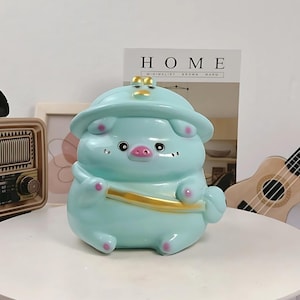 Personalized Piggy Bank – Cute Ceramic Coin Bank for Kids, Custom Name Unique Gift, Nursery Decor, Handmade Birthday or Baby Shower Present