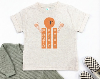 Pasta Tee Kids, Sublimated Pasta Graphic Shirt, Funny Foodie Tee, Cute Pasta Outfit, Pasta Lovers Gift, Pasta Baby Bodysuit