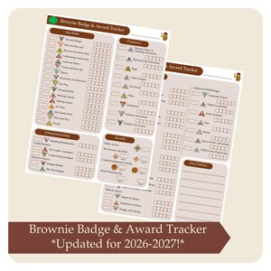 Listas de verificación para el seguimiento de insignias de Daisy, Brownie y Junior 2026-2027: Imprimible para Girl Scouts (Descarga instantánea) *¡Actualizado para 2026-2027!* Multinivel imagen 7