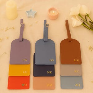 Personalized Leather Luggage Tag,Custom Monogram Name Tag,Custom Luggage Tag,Travel Tags,bachelorette party gift,wedding favor,Traveler Gift