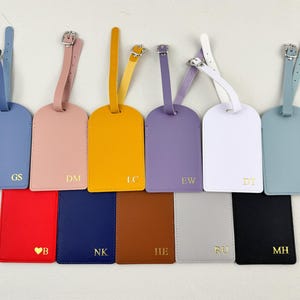 Personalized Leather Luggage Tag, Monogrammed Luggage Tag, Travel Tags, Leather Luggage Tag, Gift Idea, Wedding Gifts, Bridesmaid Gifts
