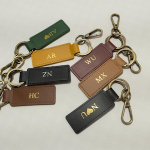 Personalized Leather Keychain, Customized Initial Keychain, Drive Safe Boyfriend Keychain, Birthday Gifts for Boyfriend, Fathers Day Gift