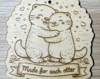 San Valentino Otter: 7 design tra cui scegliere | Regalo d'amore, regalo per il partner, matrimonio, anniversario / Appendiabiti / Supporto / Magnete