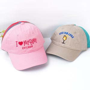 Embroidered Hat Custom Logo Baseball Hat Personalized Dad Cap Bachelorette Hats Custom Caps Sorority Hat Unisex Baseball Cap Gifts for mom