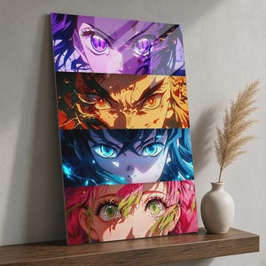 Anime Metal Wall Art, Anime Poster – Otaku Room Decor | Anime Aluminum Print Artwork, Anime Metal Sign, Anime Fan Gifts, Japanese Wall Art image 1