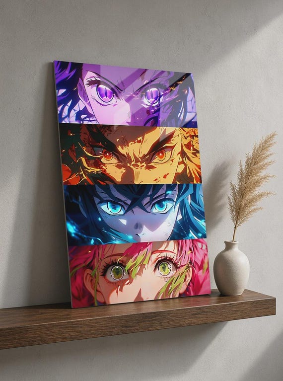 Anime Metal Wall Art, Anime Poster – Otaku Room Decor | Anime Aluminum Print Artwork, Anime Metal Sign, Anime Fan Gifts, Japanese Wall Art