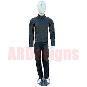 Leather Sith Lord Bodysuit: Darth Vader Inspired Star Wars Cosplay