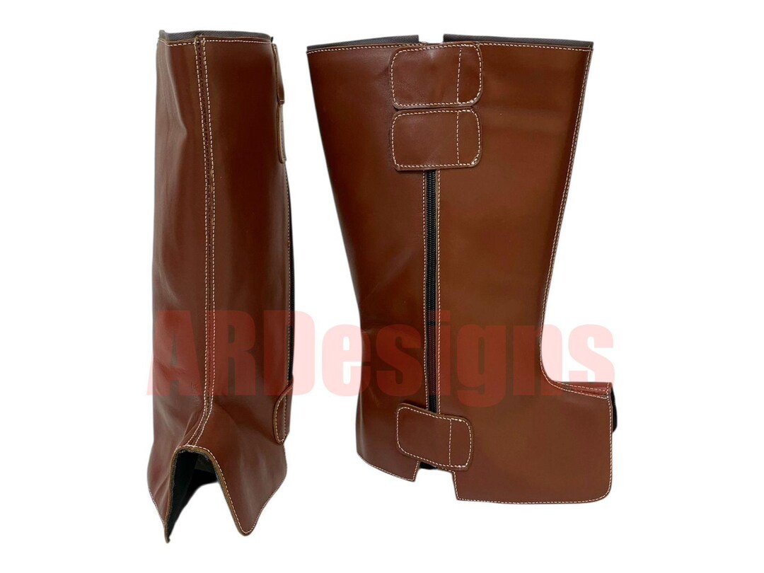 Handmade Leather Boba Fett Leg Wraps | Star Wars Cosplay Boot Covers - Etsy