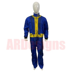 Custom Vault 13 Fallout inspired Flightsuit Cosplay | Vault Dweller Costume | Post-Apocalyptic Jumpsuit | Retro Sci-Fi Gamer Outfit