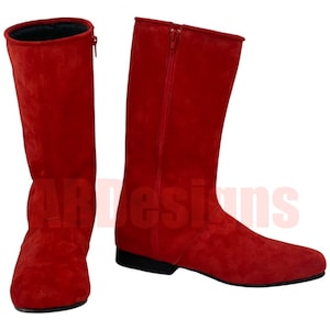 Custom Royal Guard Boots – Star Wars Cosplay Shoes – Return of the Jedi Costume – Suede Leather Footwear – Handmade Star Wars Boots for Men